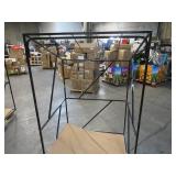 Welded Black Metal Frame Built to Fit Onto Pallets with Angled Roof - Perfect for Projects