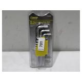 Steel Grip 9 Piece Metric L-Handle Hex Key Set - Metric