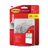 NEW 3M Command Small Wire Toggle Hooks, White 20 Hooks, 24 Strips
