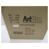 NEW ArtBin 6922SP Tote Express Rolling Portable Art Craft & Sewing Storage Organizer Bag with Wheels-Fits Sewing Machine, Black/Aqua