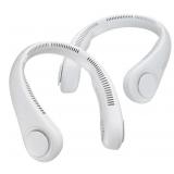 JISULIFE Neck Fan, 2-pack White