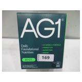 Athletic Greens AG1 Daily Foundational Nutrition Green Drink, 40-count Single Serve Packs