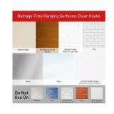 NEW 3M Command Mini Wall Hooks, Clear 48 Hooks + 48 Command Strips