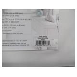 NEW Color Sense 1200 Thread Count Cotton Blend 6 Piece Sheet Set - Queen White