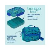 NEW Bentgo 2-Piece Kids Snap & Go Lunch Set: Leak-Proof Lunch Box & Deluxe Insulated Lunch Bag - Shark