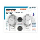 NEW Oncore Universal Magnetic Plugin Wireless Phone Charger (2 Charger Pack)