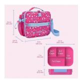 NEW Bentgo 2-Piece Kids Snap & Go Lunch Set: Leak-Proof Lunch Box & Deluxe Insulated Lunch Bag - Rainbows and Butterflies