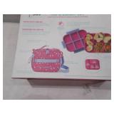 NEW Bentgo 2-Piece Kids Snap & Go Lunch Set: Leak-Proof Lunch Box & Deluxe Insulated Lunch Bag - Rainbows and Butterflies