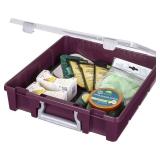 NEW ArtBin 6955ABDP Super Satchel 1-Compartment Stackable Home Storage Organization Container, Plum