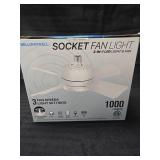 Socket Fan Light, 2-in-1 Fan and Light