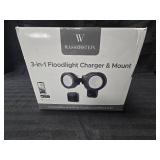 Wasserstein 3 and 1 Flood light charger and mount