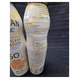 (2) Bottles of Hawaiian Tropic Weightless Hydration Clear Sunscreen SPF 50