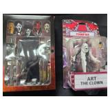 Collectable Action Figures, Ghost Face and Art the Clown