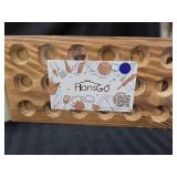 Wine Chiller Ice Mold Set and Wood Hands-go Egg holder