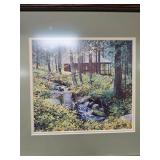 Decorative Framed Cabin Photo