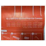 One-Person Setup Instant Pop Up Canopy w/ Case, 4 Weight Bags - 10x10ft (Gray)