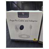 Wasserstein pogo pin cable & adaptor Solar Panel Alarm Clock Camera Case