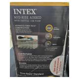 Intex mid-rise Airbed with fast fill pump Queen 12"