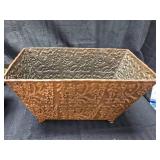 2 Decorative Tin Baskets Magazine Holder -Plant Holder