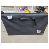 Proreck DJ Facade Booth, DJ Stand Portable Event Cover Screen with Foldable 4 Detachable Metal Frame