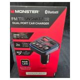 Monster Auto Clamping Wireless Charger and FM Transmitter/Charger