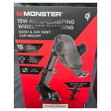 Monster Auto Clamping Wireless Charger and FM Transmitter/Charger