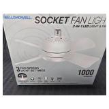 Socket Fan Light 2-in-1 Light & Fan