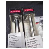 2 Delta 9" assist Bar   1 toilet paper holder