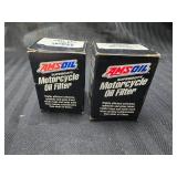 (2) Amsoil Motorcycle Filters