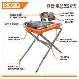 9-Amp 7 in. Blade Corded Wet Tile Saw with Stand