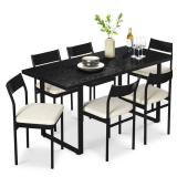 6 Chairs, Metal Frame