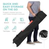 One-Person Setup Instant Pop Up Canopy w/ Case, 4 Weight Bags - 10x10ft (Pink)