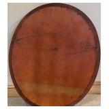 LL- Round Wood-Framed Mirror