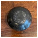 DR - Prinknash Abbey Pottery Pitcher & Small Vintage Black on Black Pottery Dish - Black Glaze