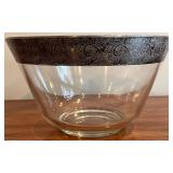 DR - Vintage Dorothy Thorpe Silver Rim Serving Bowl
