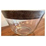 DR - Vintage Dorothy Thorpe Silver Rim Serving Bowl
