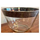 DR - Vintage Dorothy Thorpe Silver Rim Serving Bowl