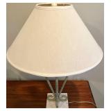 DR - Wrought Iron Table Lamp With Marble Base