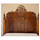 LBR - Antique Victorian Carved Four-Poster Bed
