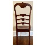 LR - Antique Chippendale-Style Mahogany Ladder-Back Child Chair