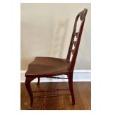 LR - Antique Chippendale-Style Mahogany Ladder-Back Child Chair