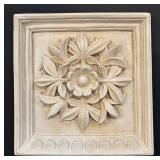 LL - 1985HPT Vintage Style Plaster Wall Panels - Floral Relief Duo