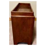 LBR - Antique Wooden Dry Sink Cabinet - Dark Brown, 2 Doors