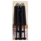 LBR - Artex Tables TV Trays - Vintage Folding Fruit-Print Nesting Tables