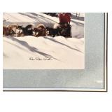 LL - Dan Mo Rache Wall Art - Framed Snow Dog Team Scene