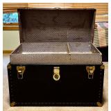 LL - Vintage Trunk Chest with Brass Hardware & Key