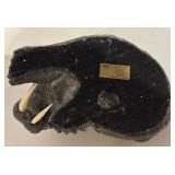 LL - The Wolf Sculptures Walrus - Hand-made in Canada, 5.5 in tall x 7 in long