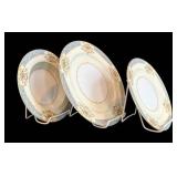 DR - Vintage Noritake Floral Border Dinnerware Set - 12 Plates, Bowls, Saucers, Mugs