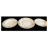 DR - Vintage Noritake Floral Border Dinnerware Set - 12 Plates, Bowls, Saucers, Mugs