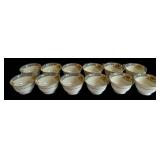 DR - Vintage Noritake Floral Border Dinnerware Set - 12 Plates, Bowls, Saucers, Mugs